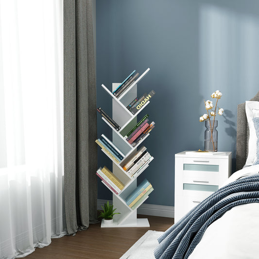 Modern Bookcase, Tree-shape Design, 9 Tier Tree