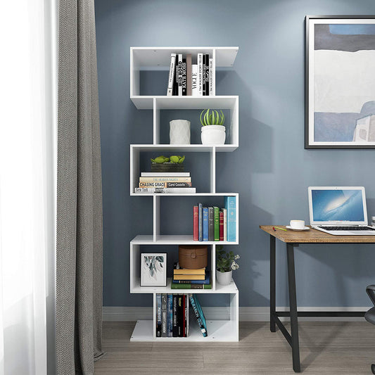 Modern Bookcase, Stacked and Multilayer Structure