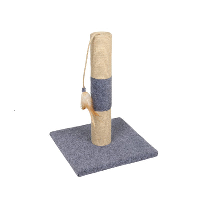 Mini Cat Scratching Tree, Has Cat Toy with Feathers