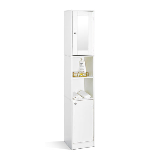 Bathroom Cabinet, Tall and Slim, Providing a Mirror