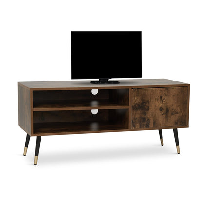 Retro and Industrial TV Cabinets, Antique Wood Grain Color, Single Door