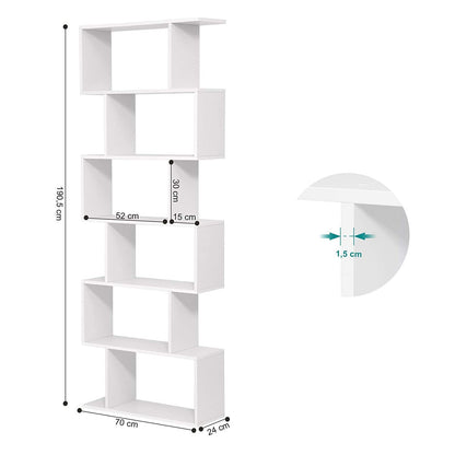 Modern Bookcase, Stacked and Multilayer Structure